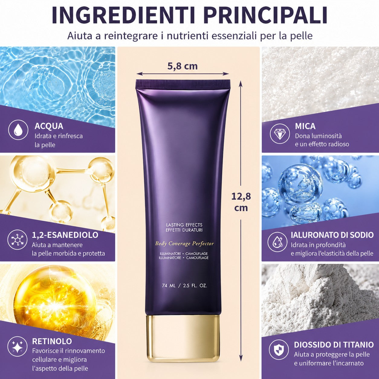 ✨ LUMISKIN PERFEZIONATORE CORPO ✨ Correttore impermeabile per gambe e corpo